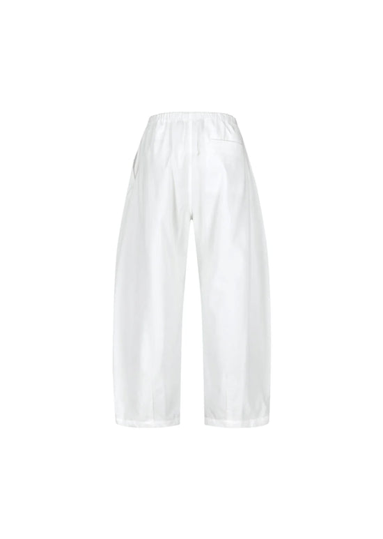AMOMENTO drawstring wide fatigue pants
