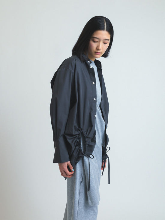 soduk asymmetry gathered shirt