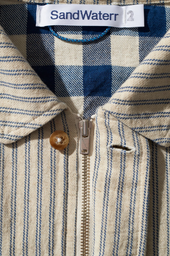 RESEARCHED BLOUSON/ INDIA COTTON/LINEN