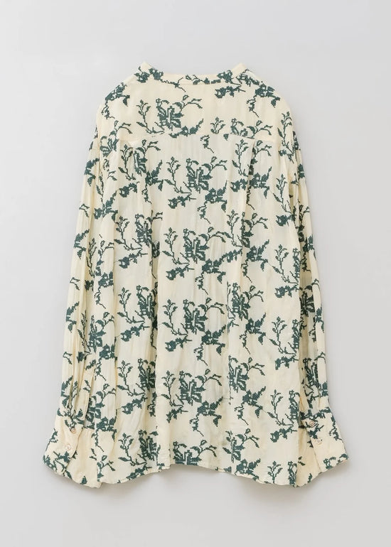 Sara mallika Rayon Jacquard Flower All Over Embroidery Top