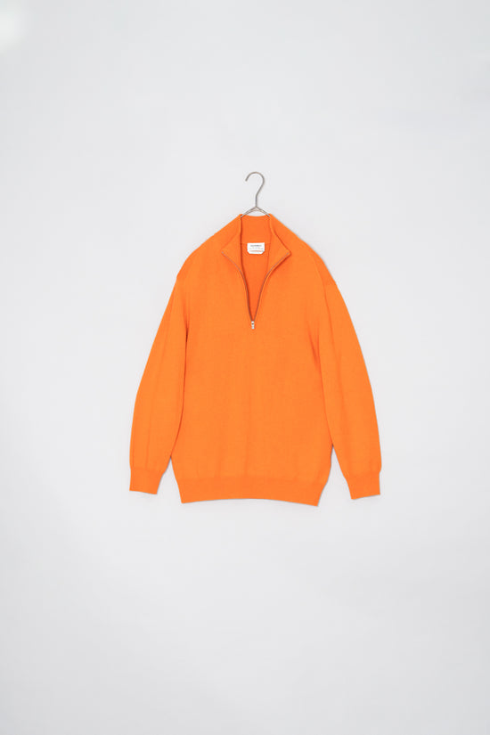 Made in ITARY HERMES Half-Zip Cashmere Knit