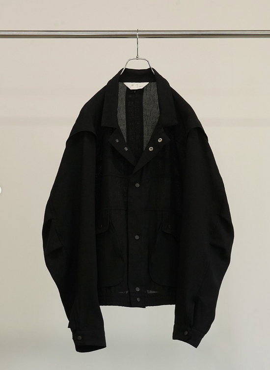 ANCELLM MELANGE SNAP BLOUSON