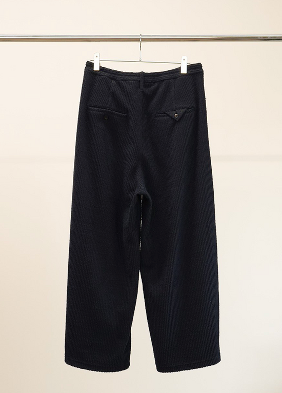 ANCELLM CUT STRIPE EASY SLACKS