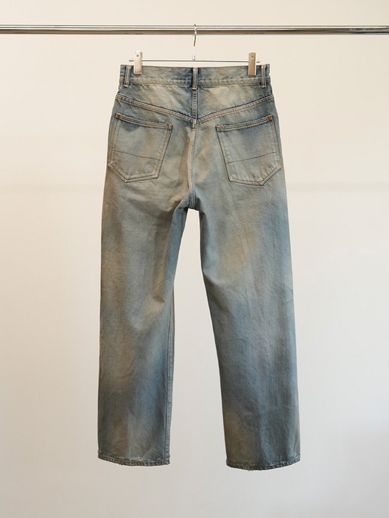 ANCELLM USED STRAIGHT 5P DENIM PANTS