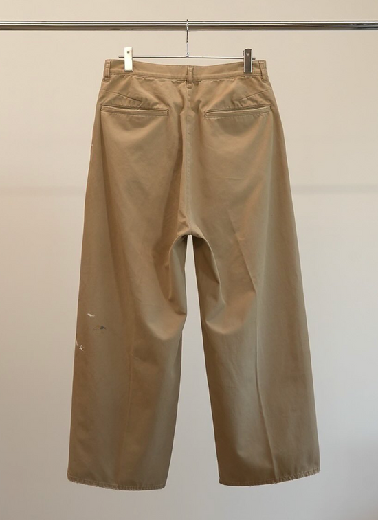ANCELLM REMAKE WIDE CHINO TROUSERS