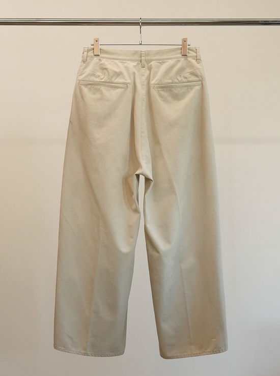 ANCELLM REMAKE WIDE CHINO TROUSERS