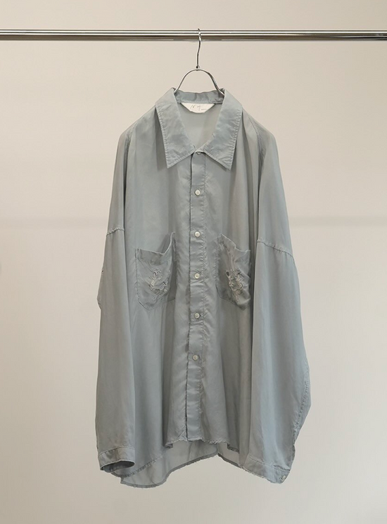ANCELLM AGING EMBROIDERY SHIRT
