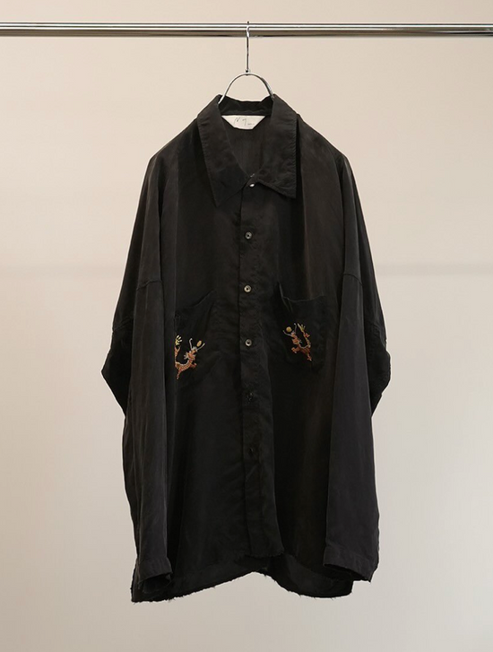 ANCELLM AGING EMBROIDERY SHIRT