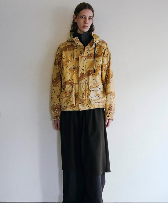 ANCELLM CAMO ZIPUP HOODIE