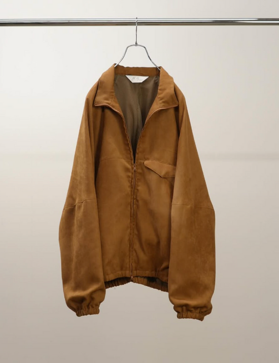 ANCELLM VEGAN SUEDE KIMONO BLOUSON