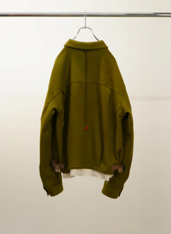 ANCELLM SHRINK WOOL LAYERING JACKET