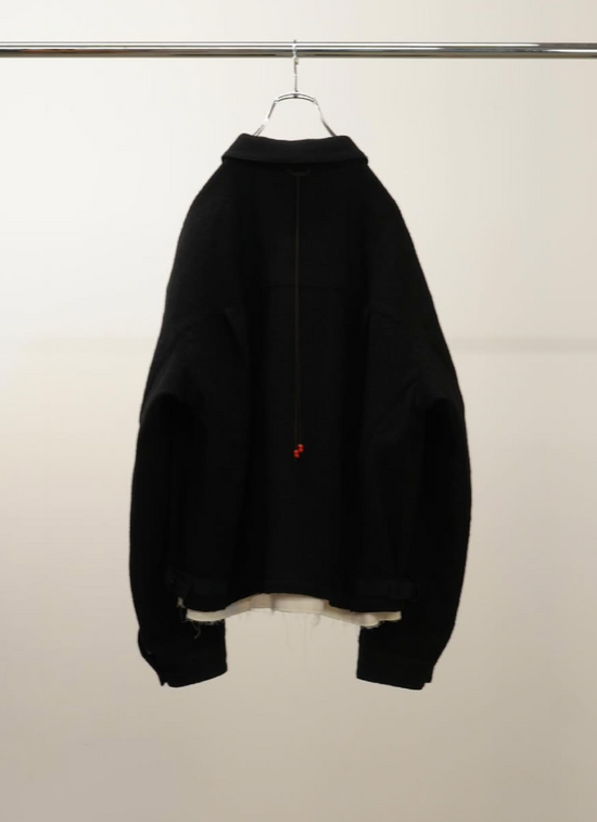ANCELLM SHRINK WOOL LAYERING JACKET