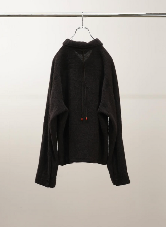 ANCELLM SHAGGY ZIP UP SHIRT