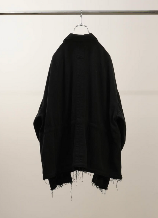 ANCELLM SILK SUEDE FIELD JACKET