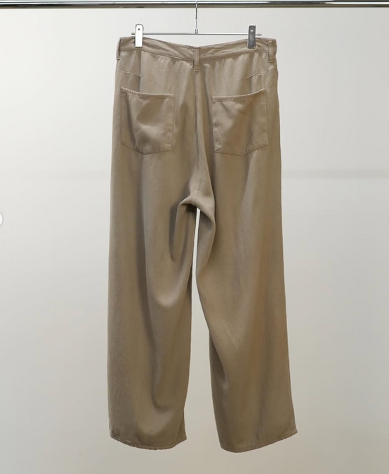 ANCELLM SILK WIDE SLACKS