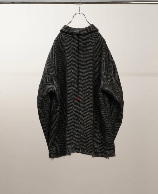 ANCELLM DAMAGE WOOL HERRINGBONE COVER ALL