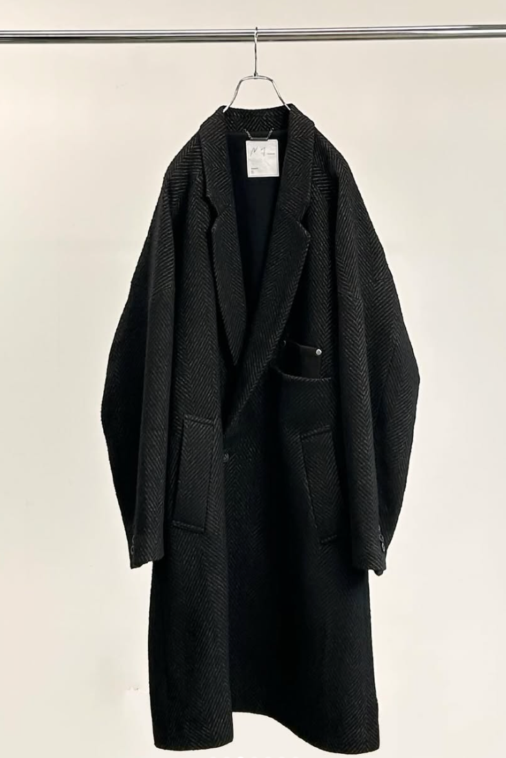 ANCELLM アンセルム DOUBLE-BREASTED COAT コート ANCELLM アンセルム DOUBLE-BREASTED COAT コート - メルカリ