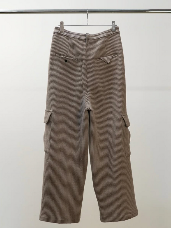 ANCELLM WOOL CORDUROY CARGO SLACKS
