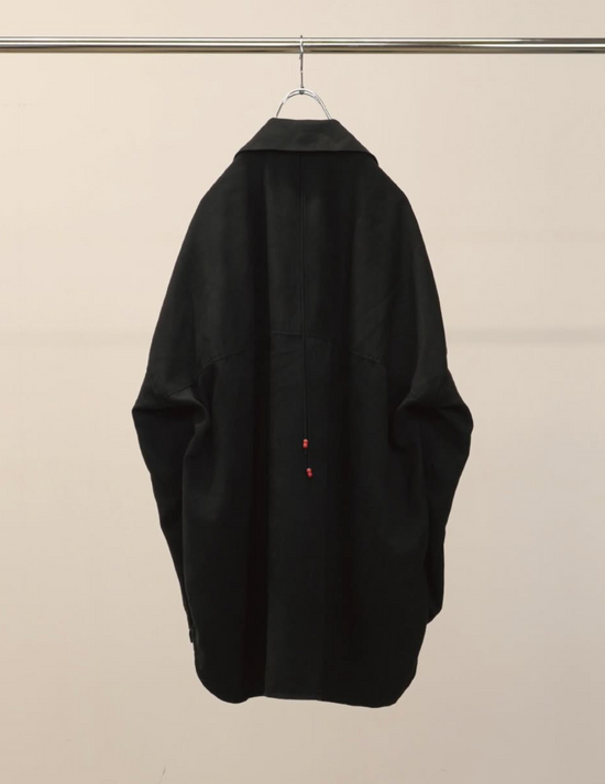 ANCELLM VEGAN SUEDE LONG SHIRT