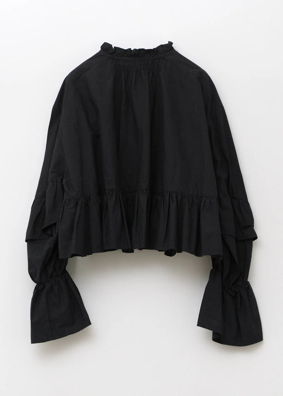 Sara mallika Cotton Volume Frill Short Blouse