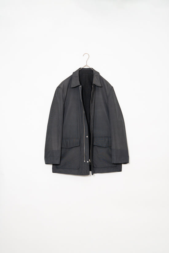 HERMES Made in France Cashmere & Nylon Reversible Jacket