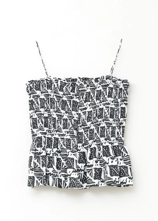 Sara mallika Cotton Poplin Print Cami Top