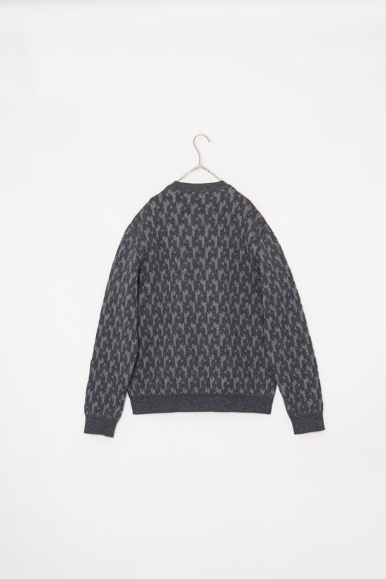 Made in ITARY HERMES Wool Cashmere H Logo Knit
