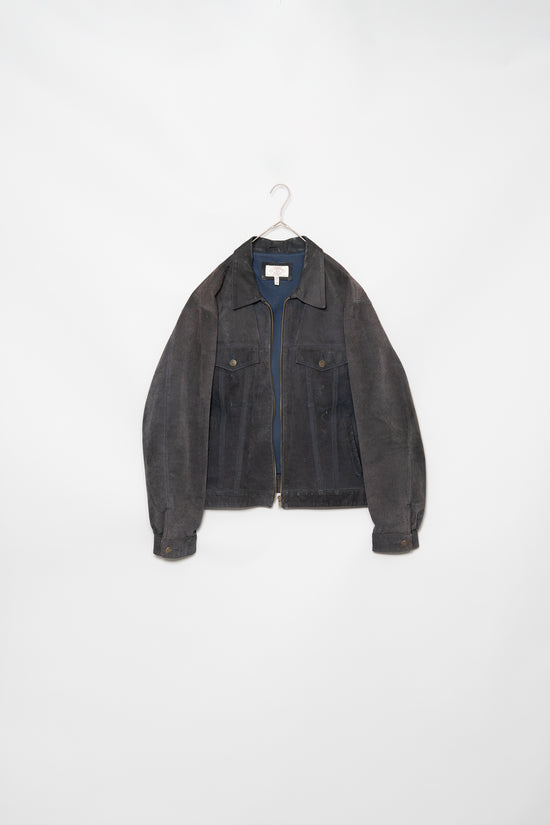 Made in ITALY ARMANI JEANS TYPE Ⅲ PIG LEATHER TRUCKER JACKET