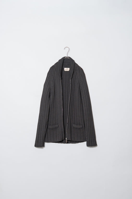 HERMES Shawl Collar Wool Drivers Knit