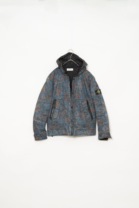 Stone Island 2013AW Raso Gommato Camo Print Overdyed Hooded Padded Jacket