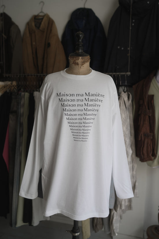 MAISON MA MANIERE LOGO L/S TEE