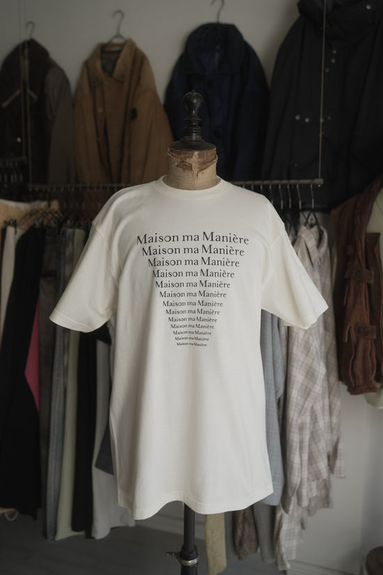 MAISON MA MANIERE LOGO S/S TEE