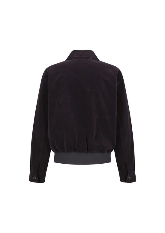 AMOMENTO VELVET ZIP UP JUMPER