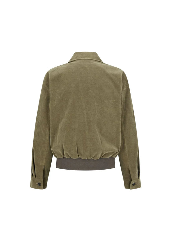 AMOMENTO VELVET ZIP UP JUMPER/BLK