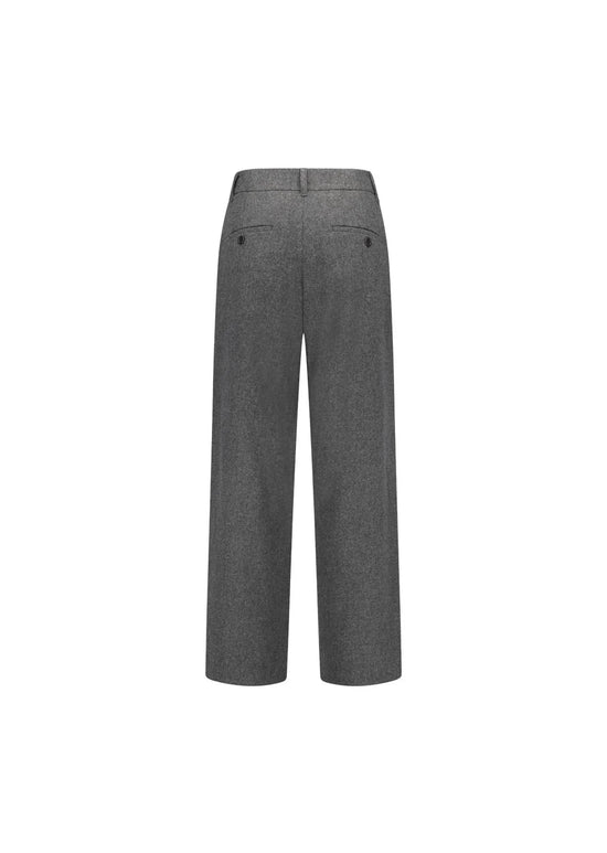 TAPERED WOOL PANTS