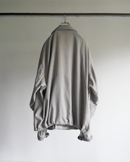 SILK SUEDE WRAP BLOUSON