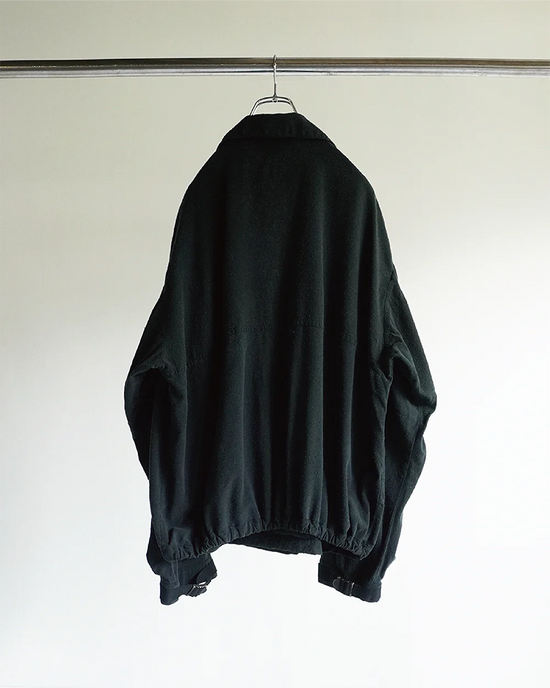 SILK SUEDE WRAP BLOUSON