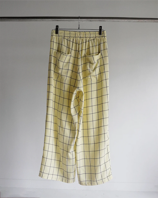 RAYON CHECK SLACKS