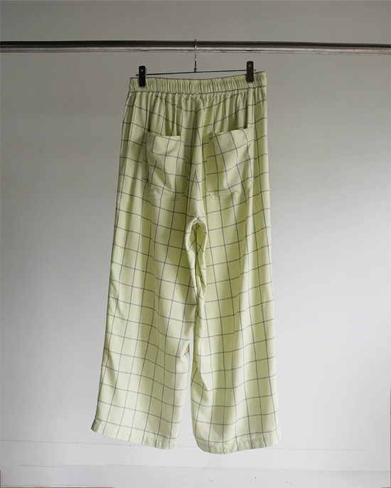 RAYON CHECK SLACKS