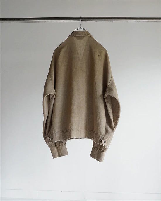 MELANGE SHORT CRASH SHIRT JACKET