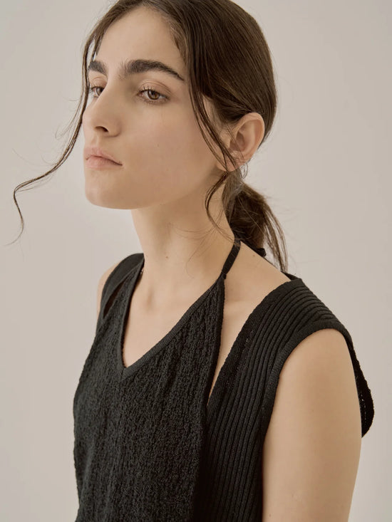 AKIRANAKA Ernesta knit camisole BK