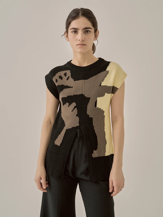 AKIRANAKA Ulrike knit pullover BKBR