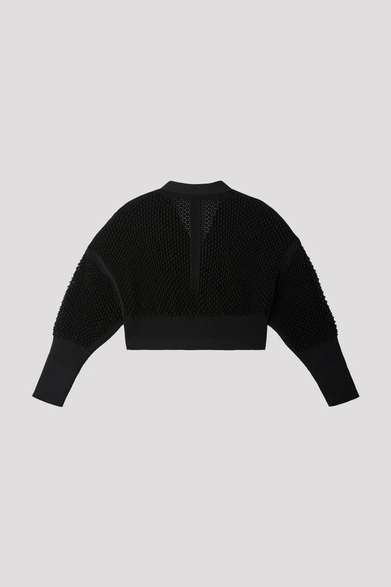 CFCL LATTICE CROPPED CARDIGAN