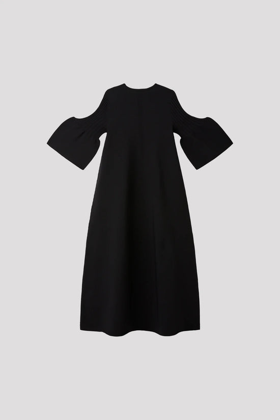 CFCL POTTERY SHORT BELL SLEEVE FLARE DRESS
