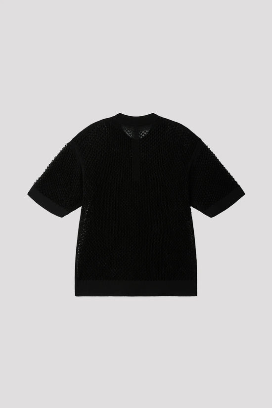 CFCL TC LATTICE SHORT SLEEVE TOP