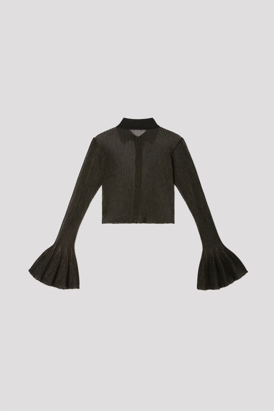 CFCL HYPHA LUCENT GLITTER SHIRT CARDIGAN