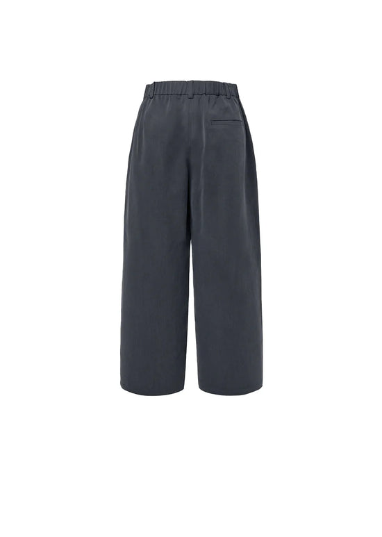 AMOMENTO cupro two tuck pants