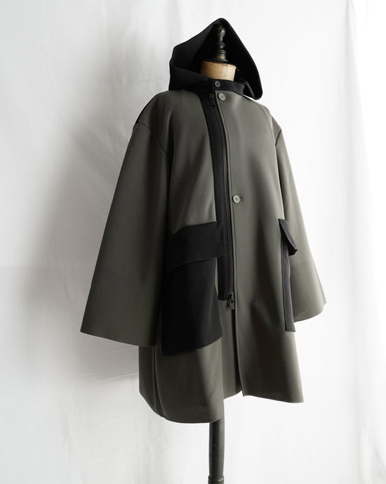 MESH HOODIE COAT