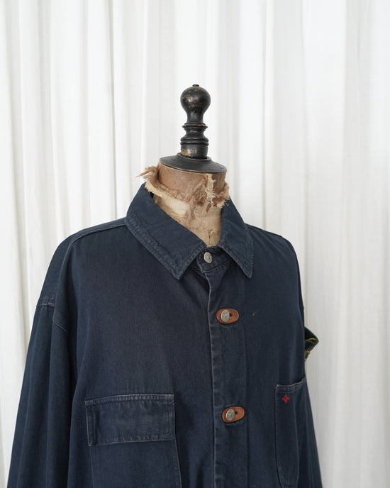 1986SS STONE ISLAND Denim Carpenter Jacket Design by Massimo Osti
