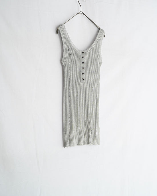 KANAKO SAKAI METALLIC TANK TOP